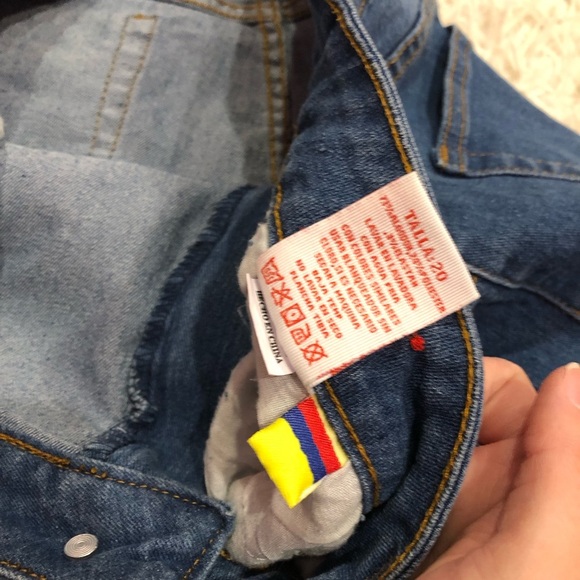 AQ Jeans‎ Denim Fringe Shorts Size 20 - Picture 5 of 8